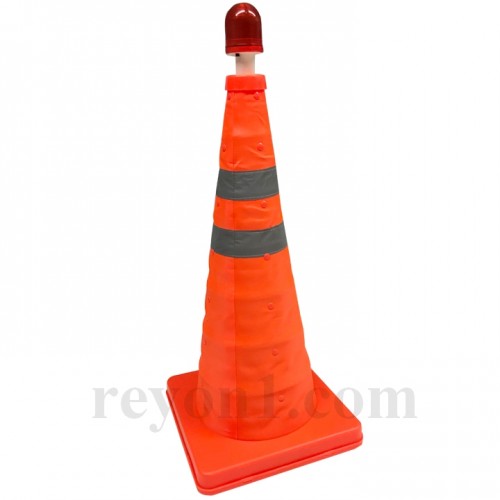 Katlanır Trafik Konisi Flaşörlü