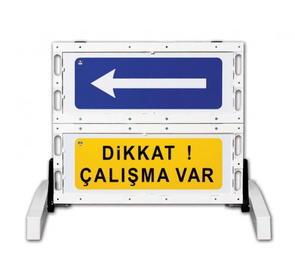 Katlanır Uyarı Levhalı Bariyer 12501 Katlanır Uyarı Levhalı Bariyer 12501