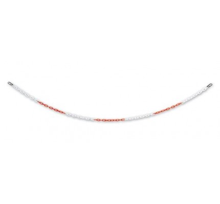 Kırmızı - Beyaz Plastik Zincir 3 metre